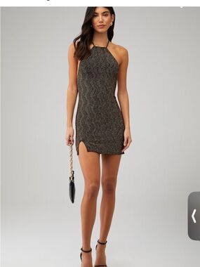 NWT Show Me Your Mumu Casino Mini Dress M Halter Backless Party Club $168
